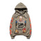 Graffiti Letter Foam Plus Velvet Sweatshirts Men and Women Harajuku Oversized Fleece Hoodie Hip Hop Stranger Things Hooded Hoody