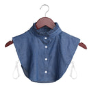 Fashion White Black Lace Fake Collar Blouse Vintage Detachable Shirt False Collar Lapel Blouse Top Women Clothes Accessories