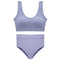 CINOON Sexy Seamless Tops Set High Waist Panties Women Wireless Underwear Suit Soft Padded Bras Set Backless Bralette Lingerie