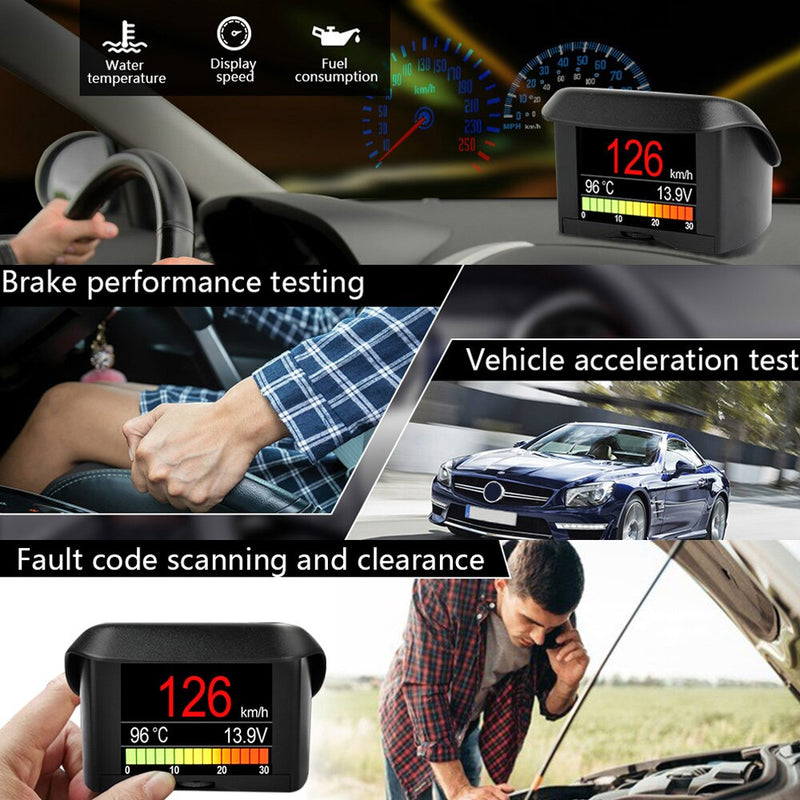 Automobile On-board Computer ANCEL A202 Car Digital OBD 2 Computer Display Speed Fuel Consumption Temperature Gauge OBD2 Scanner