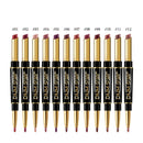 2 IN 1  Lip Liner Waterproof Matte Lipstick Pencil Contour Tint Sexy Red Matte Long Lasting Moisturizer Lipliner Cosmetics TSLM1