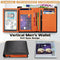 TEEHON Carbon Fiber Leather Men Wallet Coin Pocket RFID Credit Card Holder Half Span Design Black Purse
