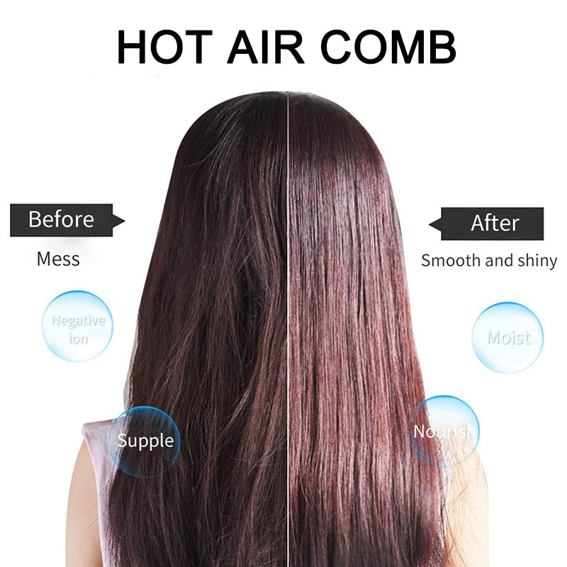 Hair Dryer Hot Air Brush Hair Brush Volumizer Salon Hot Air Styling Brush Negative Ion Hair Curler Hairdryer Brush Dryer Brush