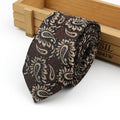61 Colors Jacquard Striped Plaid Paisley Necktie 6cm Polyester Male Narrow Tie Skinny Tuxedo Suit Shirt Gift For Men Accessory