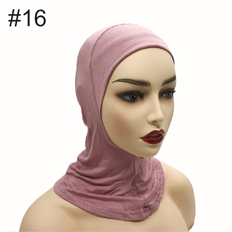 Under Scarf Hijab Cap Muslim Women Veil Turban For Women Muslim Fashion Islam Inner Cap Hijab Jersey Underscaf Caps Hat Ladies