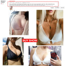 DERUILADY Sexy Lace Front Closure Bras For Women Underwear Seamless Push Up Bra Lingerie Plus Size Wireless Backless Bralette