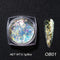 Crystal Fire Opal Flakes Nail Sequins Purple Holographic Glitter DIY Chrome Powder for Spring Nails Manicure Paillettes GL1857