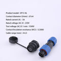 SP13 IP68 waterproof connector male plug &amp; female socket 1/2/3/4/5/6/7/9 pin panel Mount wire cable connector aviation plug