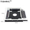 TISHRIC 9.5 12.7mm HDD Caddy Aluminum Universa SATA 3.0 2.5&quot; SSD CD DVD to HDD Case Optibay Enclosure CD-ROM ODD