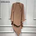Siskakia Dubai Turkish Turban Solid Muslim Women khimar Wrap Malaysia Shawls Scarves Moroccan Hijabs 15 colors Eid 2021