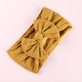 1Pcs Newborn Baby Headband For Girls Elastic Knit Children Turban Baby Bows Soft Nylon Kids Headwear Hair Accessories 32 Colors