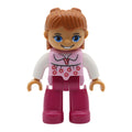 Big Size Action Figures City Princess Policemen Family Building Block Doll Character Accessory Toys Assembly Children Kids Gift