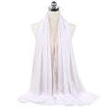 Muslim new Bubble Chiffon Hijab Scarf Women Solid Color Soft Long Shawls and Wraps Georgette Islamic Head Scarves Ladies Hijabs