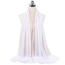 Muslim new Bubble Chiffon Hijab Scarf Women Solid Color Soft Long Shawls and Wraps Georgette Islamic Head Scarves Ladies Hijabs