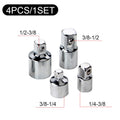 1/4&quot; 3/8&quot; 1/2&quot; Ratchet Wrench Adapter Chrome Vanadium Steel Sleeve Adapter Drive Socket Converter Wrench-sleeve Joint Converter