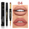 2 IN 1  Lip Liner Waterproof Matte Lipstick Pencil Contour Tint Sexy Red Matte Long Lasting Moisturizer Lipliner Cosmetics TSLM1