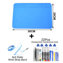 Soldering Mat ESD Antistatic Heat Resistant Insulation Work Mat Soldering Station Kit Silicone Repair Pad Maintenance Platform