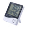 LCD Digital Thermometer Hygrometer Temperature Humidity Tester Weather Station Clock For Eyelash Extension Makeup Beauty Salon