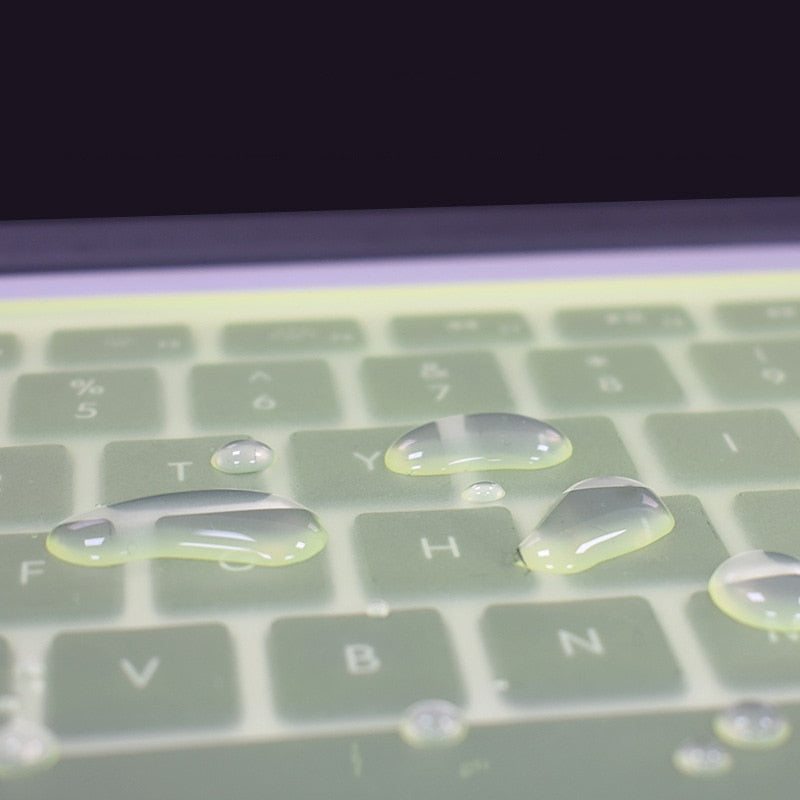 Universal Laptop Cover Keyboard Skin Dustproof Waterproof Soft Silicone Protector Generic for Macbook 12-14 inch and 15-17 inch