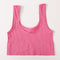Women Tops Seamless Bralette Tank Top Female Crop Tops Cami Underwear Scoop Neck Ribbed Basic Tee Sexy Lingerie U Back Camisole