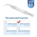 NAGARAKU Eyelash Extension Tweezers False Eyelashes Makeup Stainless Steel Professional Tweezer 3D Accurate Pincet