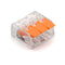 (30&amp;50Pieces) Lever Nuts-3 New style compact Splicing Connectors Quick Disconnect Wire Connectors AWG 24-12