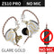 KZ ZS10 Pro Gold Earphones 4BA+1DD Hybrid 10 drivers HIFI Bass Earbuds In Ear Monitor Headphones Noise Cancelling Metal Headset