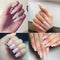 MSHARE 10ml Milky White Builder Nail Extension Gel Self leveling Nails Quick Building Clear Pink Nail Tips UV Led Gel Soak Off