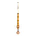 Baby Pacifier Clips Silicone Beads Wooden Ring Pacifier Chain Infant Nipple Appease Soother Chain Clips Dummy Holder Nipple Clip