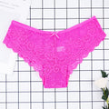 Fashion Sexy Full Lace Panties Transparent Women Briefs Female Hollow Out Low Cut Panty Breathable Bow Wholesale Underwear