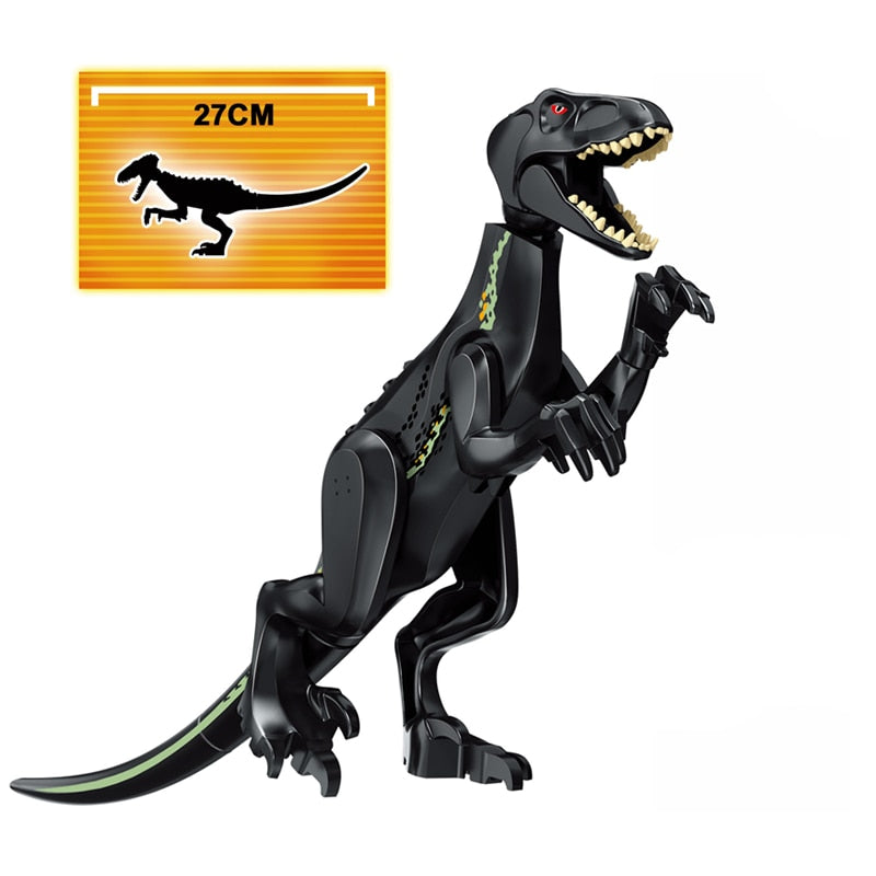 Jurassic World 2 Brutal Raptor Building Blocks Dinosaur Bricks Tyrannosaurus Indominus I-Rex Assemble Dino Kids Toys