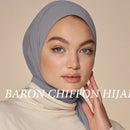 Muslim Bubble Chiffon Hijab Scarf Women Solid Color Soft Long Shawls and Wraps Georgette Head Scarves Ladies Hijabs