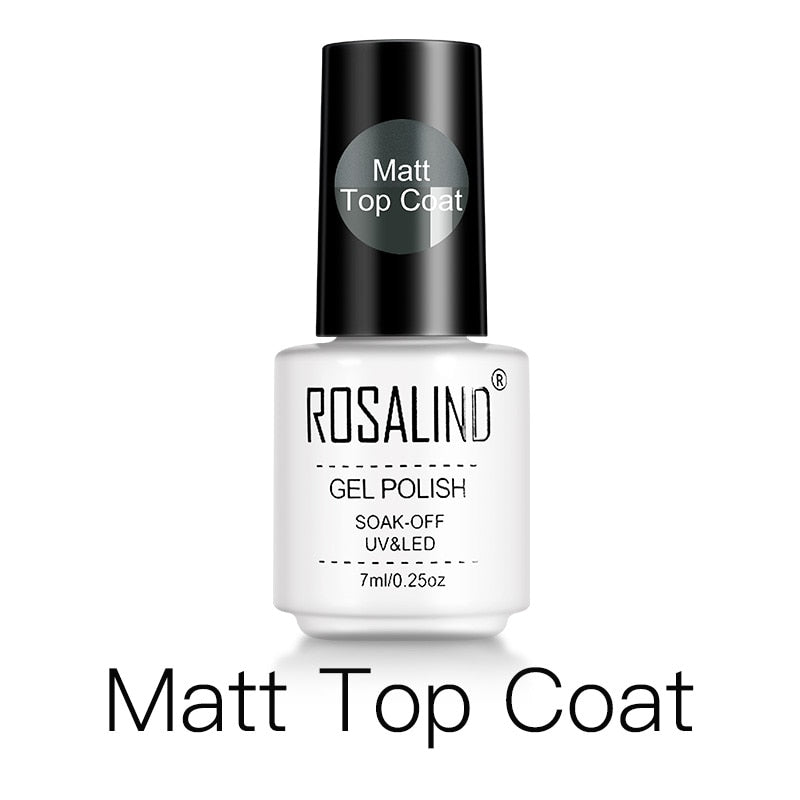 ROSALIND Nail Gel Polish Semi Permanent Polish All For Manicure Nails Art UV Hybrid Varnishes Gellak Base TOP Primer For Nails