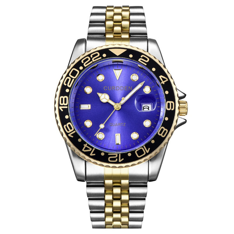 Free Dropping Role Watch Men Quartz Mens Watches Top Luxury Brand Watch Man Gold Stainless Steel Relogio Masculino Waterproof