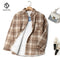 Thick Velvet Plaid Shirts Women Winter Warm Blouses and Tops New Casual Woolen Shirt Jacket Female Clothes Coat Outwear C17001X