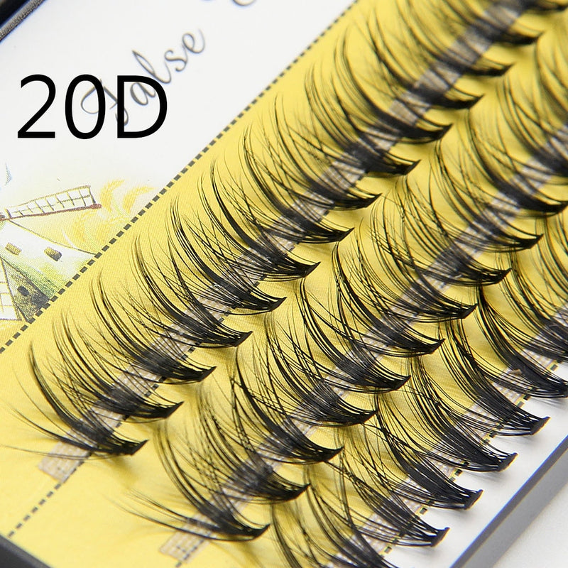 20D/30D Mink Super Cluster Eyelash Extension Natural 3D Russian Volume Faux Eyelashes Individual Lashes Makeup Cilia Cilias