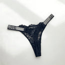 Shiny Rhinestone Thong Women Low Waist Panties Sexy Underwear Ladies Briefs Lingere Panty Underware Womens Lingerie Thongs