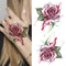 Death Skull Flower Temporary Tattoo For Women Girls Snake Bird Peony Tattoo Sticker Black Fake Blossom Sexy Tatoo Transfer Adult