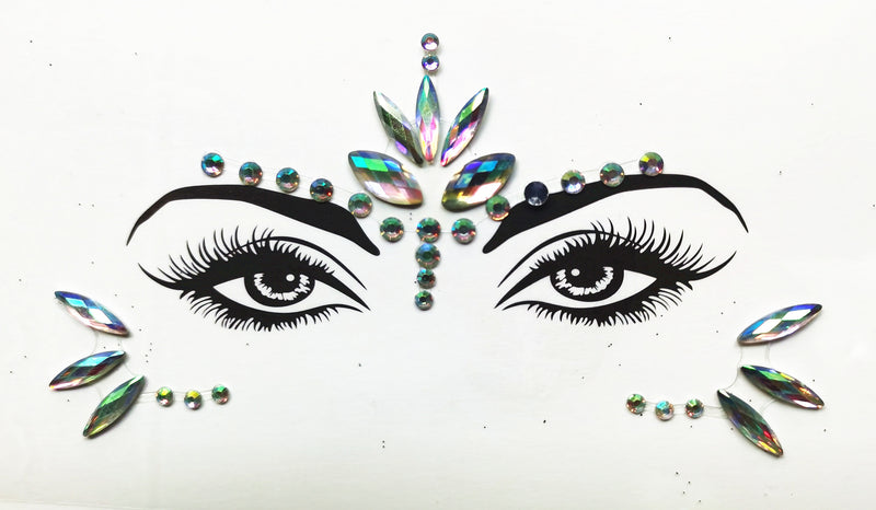 3D Sexy  face tattoo stickers Temporary tattoos  glitter fake tattoo  rhinestones for woman  Party face Jewels tatoo