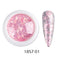 Crystal Fire Opal Flakes Nail Sequins Purple Holographic Glitter DIY Chrome Powder for Spring Nails Manicure Paillettes GL1857