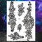 Sexy Black Henna Temporary Tattoos For Women Girls Body Art Decoration Fake Jewelry Chains Waterproof Mandala Flower Tatoos Kit