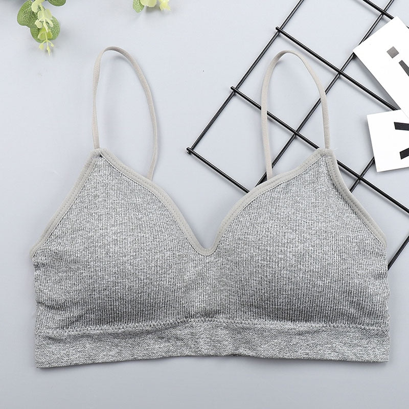 High Elastic Bra Women Gathering Bralette Push Up Bra Summer Anti-light Korean Style Wild Bra Tube Top Sexy No Rims Lingerie