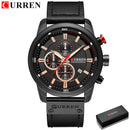CURREN Brand Watch Men Leather Sports Watches Men&