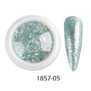 Crystal Fire Opal Flakes Nail Sequins Purple Holographic Glitter DIY Chrome Powder for Spring Nails Manicure Paillettes GL1857