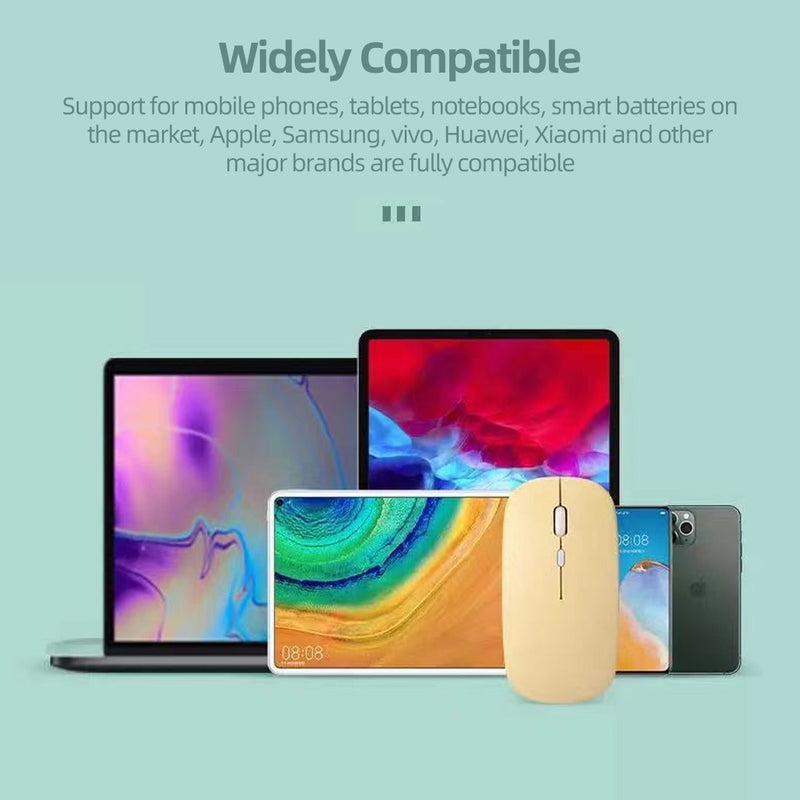 Newest Bluetooth Mouse Wireless Mute மவுஸ் For Laptop Computer PC Mini Ultra-Thin Single-Mode Battery Silent சுட்ட Mice Wireless