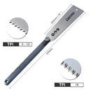 Ryoba Japanese Saw 3-Edge Tooth Pull Saws Flexible Flush Cut Hand Saw for Tenon Wood Fine Cutting Woodworking