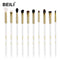 BEILI Black 10-19Pcs Makeup Brushes Natural Hair Eyeshadow Blending Eyeliner Makeup Brush Set Shader Eyebrow brochas maquillaje