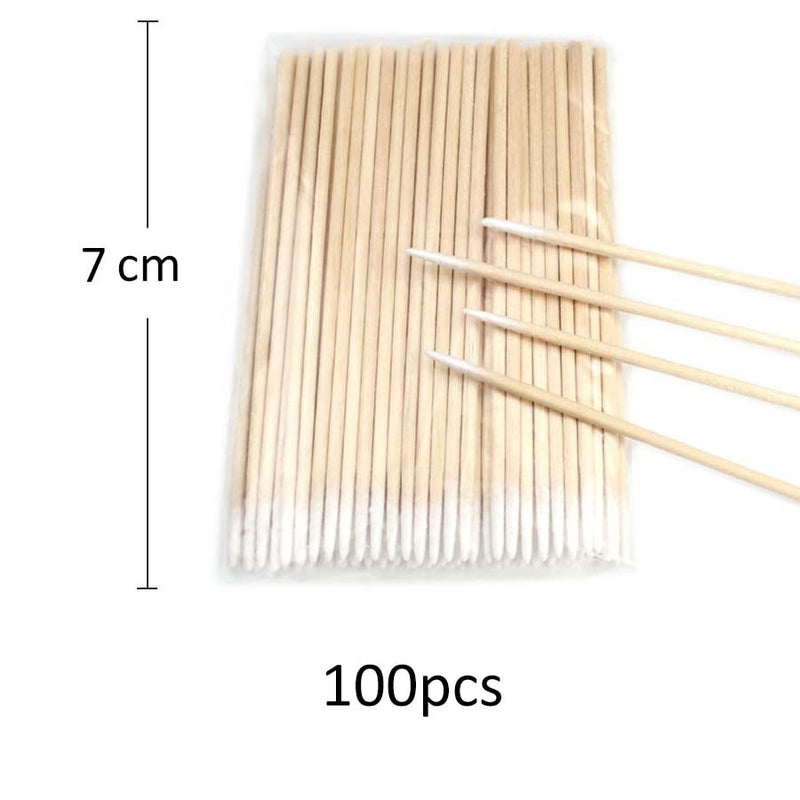 100PCS/Bag Eyelash Brushes Disposable Cotton Swab Micro Individual Eyelashes Microbrush Lash Removing Lash Extension Accessories
