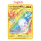 10000HP Arceus Vmax DIY Golden Pokemon Cards in English Iron Metal Pokmo Letters Kids Gift Game Collection Cards