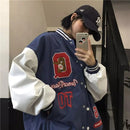 2021 street retro Letter embroidery baseball uniform cotton bomber jacket women winter loose all-match casual thickened jacket